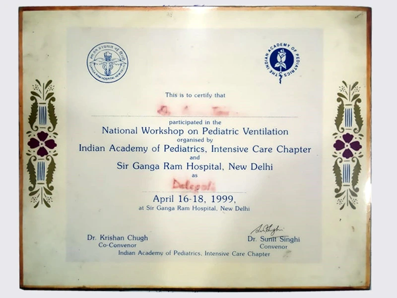 National Workshop on Pediatric Ventilation